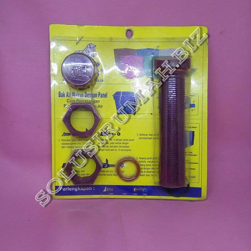 BUANGAN BAK MANDI PVC WALRUS Maroon buangan air