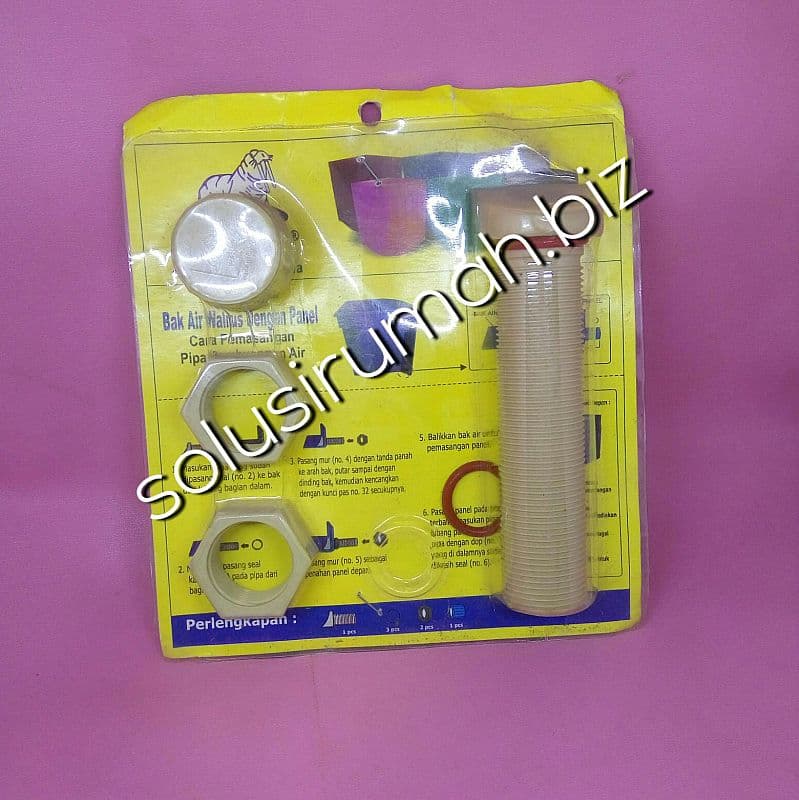 BUANGAN BAK MANDI PVC WALRUS beige buangan air