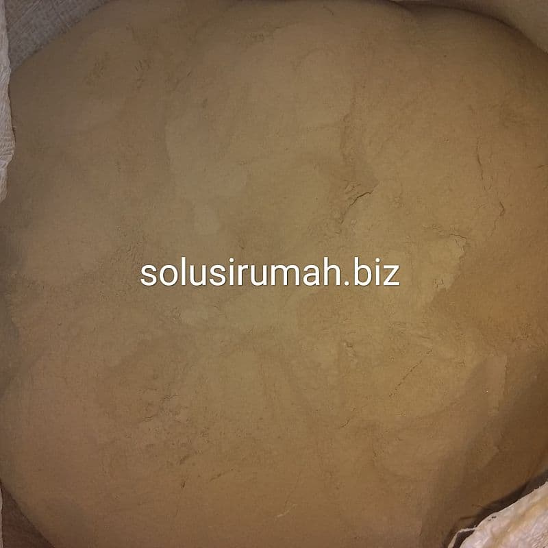 bubuk tanah liat coklat powder pERONS