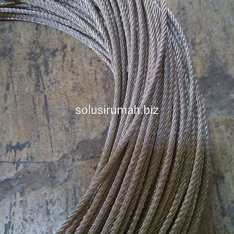 KAWAT SLING 3MM STAINLESS SELING WIREROPE per meter lari ss wire rope
