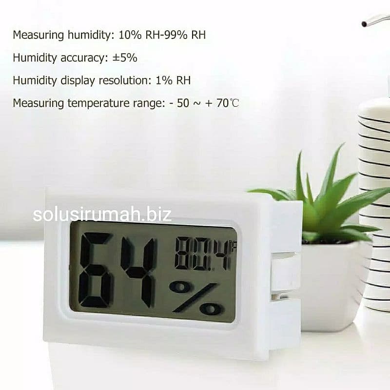 MINI DIGITAL THERMOMETER & HYGROMETER KELEMBABAN RUANGAN ALAT UKUR