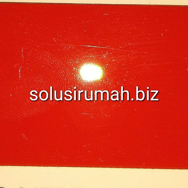 ALUMINIUM COMPOSITE Sheet 4mm 4 mm per 10cm merah glossy bkn acrylic