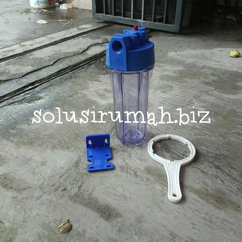 FILTER HOUSING 10"*3/4 PURETREX GECLASS COMPLETE SET BRAKET+PEMBUKA