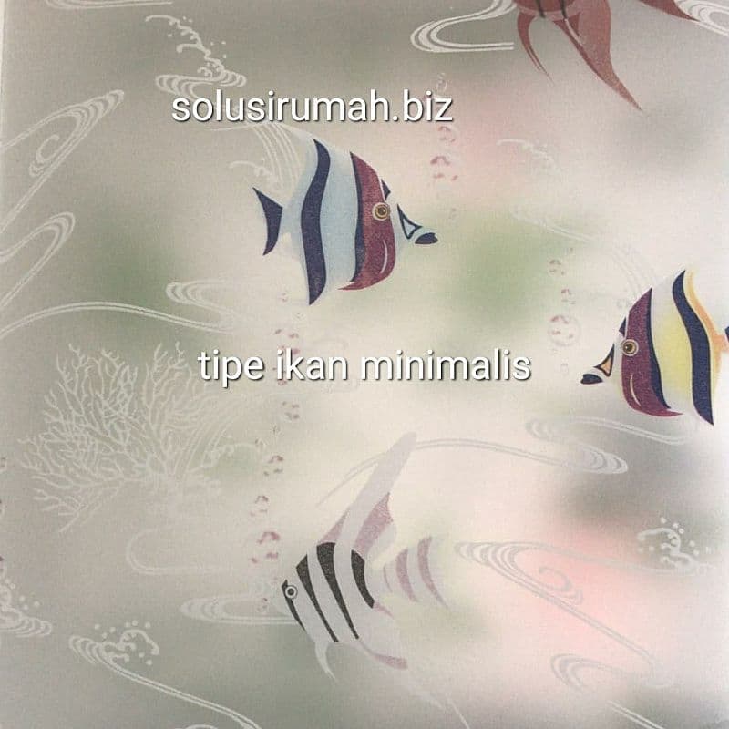 KACA FILM GAMBAR STIKER KACA STICKER PILIH SATU TIPE permeter lari L 90cm ikan bunga putih balon udara daun warna warni sakura