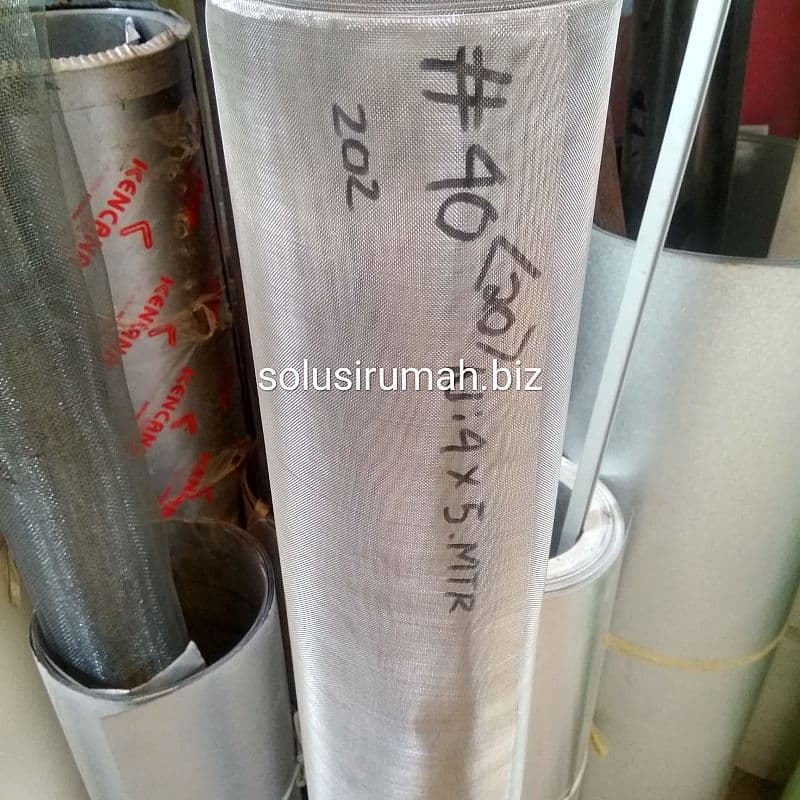 KAWAT NYAMUK SS 0.2mm MESH 40 HALUS*1M STAINLESS SARINGAN TAHU MAKANAN