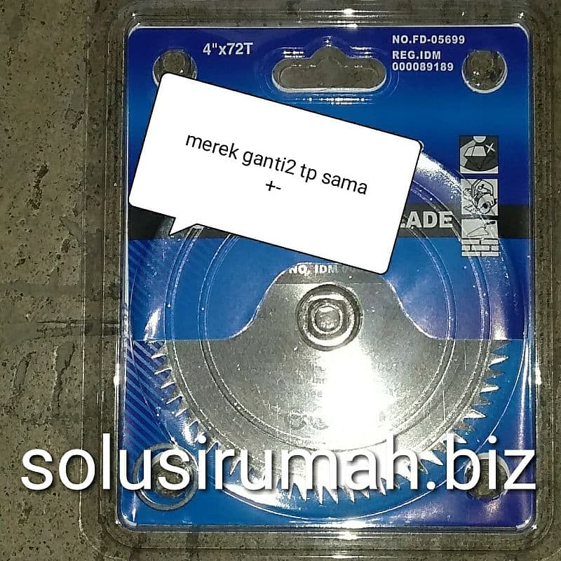 MATA GERINDA POTONG KAYU 4 INCH 72T MATA POTONG ALUMINIUM GRINDA 4" 72