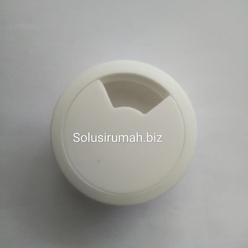 TUTUP LUBANG MEJA KABEL PLASTIK WHITE JALUR KOMPUTER KANTOR furniture