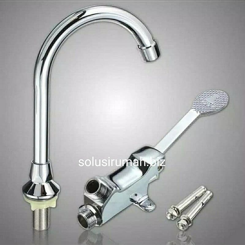 kran keran injek wastafel cuci tangan pedal faucet injak dokter doktor