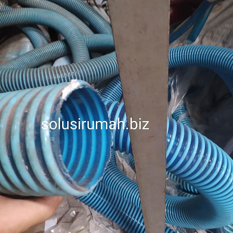 SELANG HISAP 4" 4 INCH PERMETER 1M SPIRAL POMPA IRIGASI PVC SUCTION
