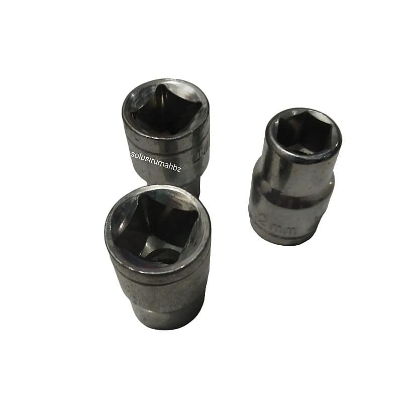 MATA SOK 9–15 MM RANDOM ukuran DRIVE 1/2&Prime; – ISI 3 PCS | PAKET KECIL KUNCI SOK