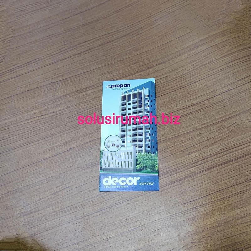 KATALOG CAT PROPAN DECOR ALL 8HAL 21x10CM BROSURE BROSUR