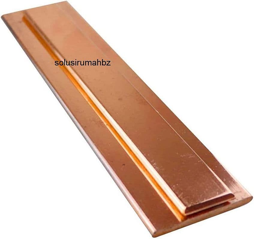 PLAT TEMBAGA tebal 3MM - 2.7mm POTONGAN PER100CM SHEET CUSTOM COPPER