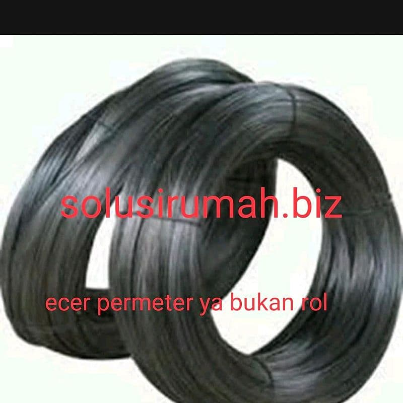 bendrat kawat 1m bagus lemas hitam besi 1meter ecer 1 meter 1 m perm