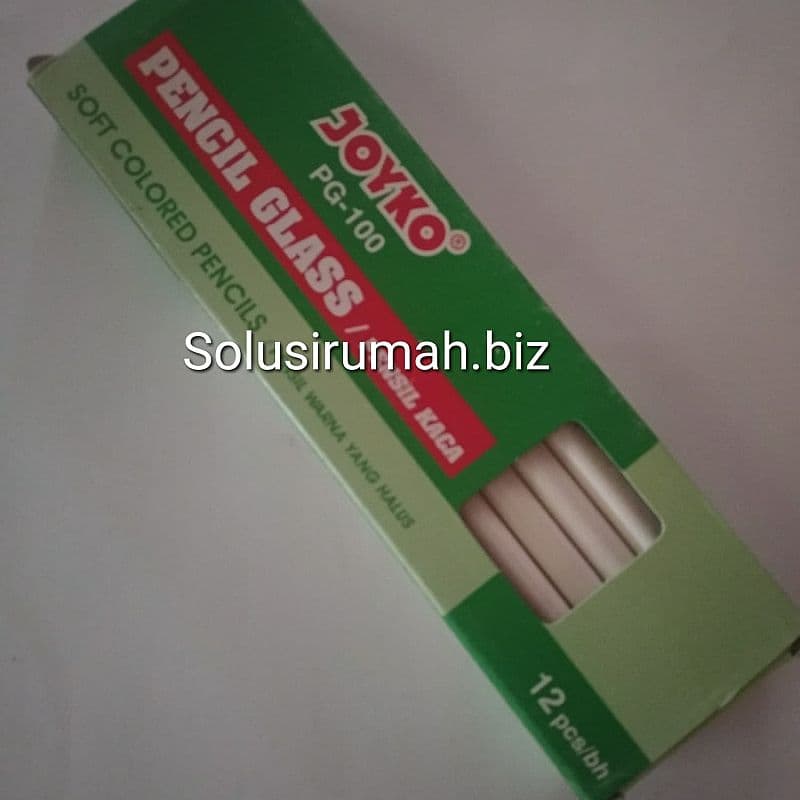 PENSIL KERAMIK PUTIH LOGAM PLASTIK KACA GLASS PER BIJI