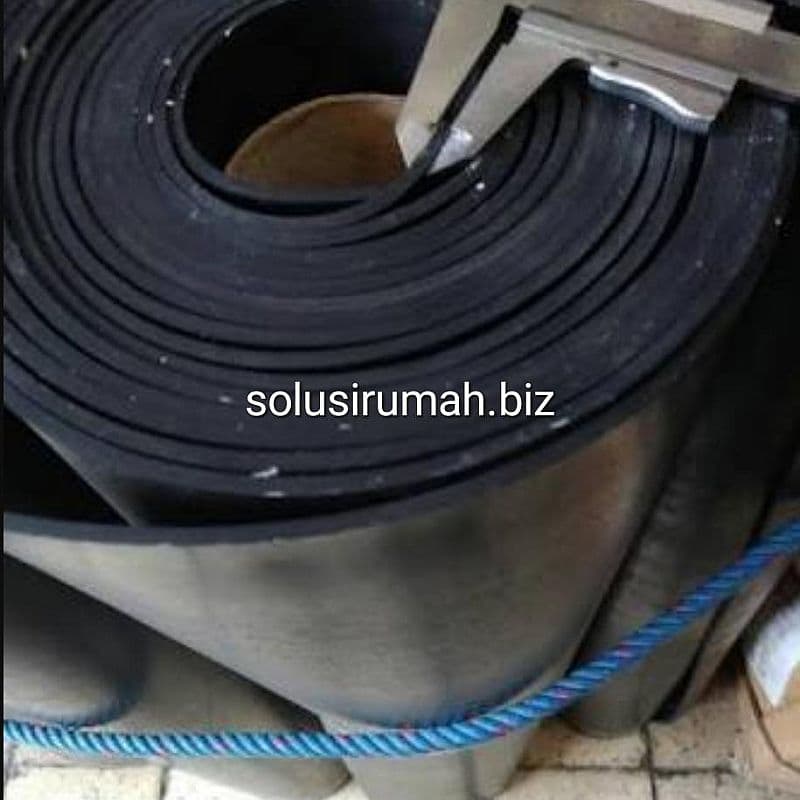 TALANG ASLI KARET 100% HITAM TEBAL 4MM LEBAR 1M PACKING PER 1M METER