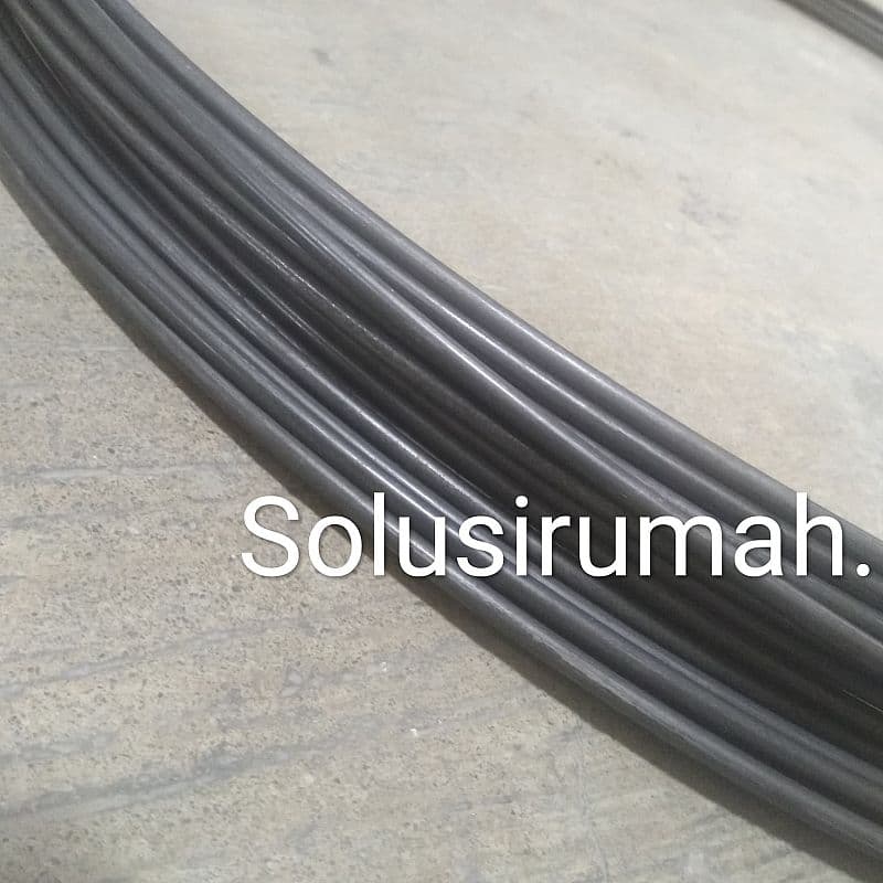 KAWAT TALI PEER 4.5MM KURANG HITAM BAJA PER 1M LARI pegas wire black