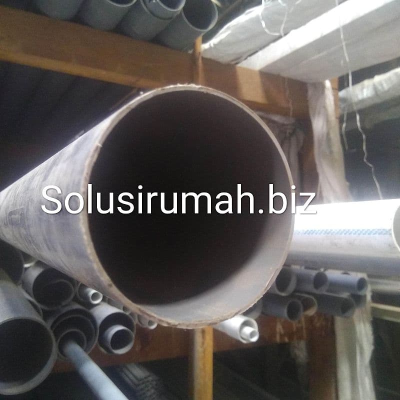 PARALON PIPA AIR PVC 3 D 1M ABU 1METER LEDENG PLASTIK 1 M PLASTIC PRA