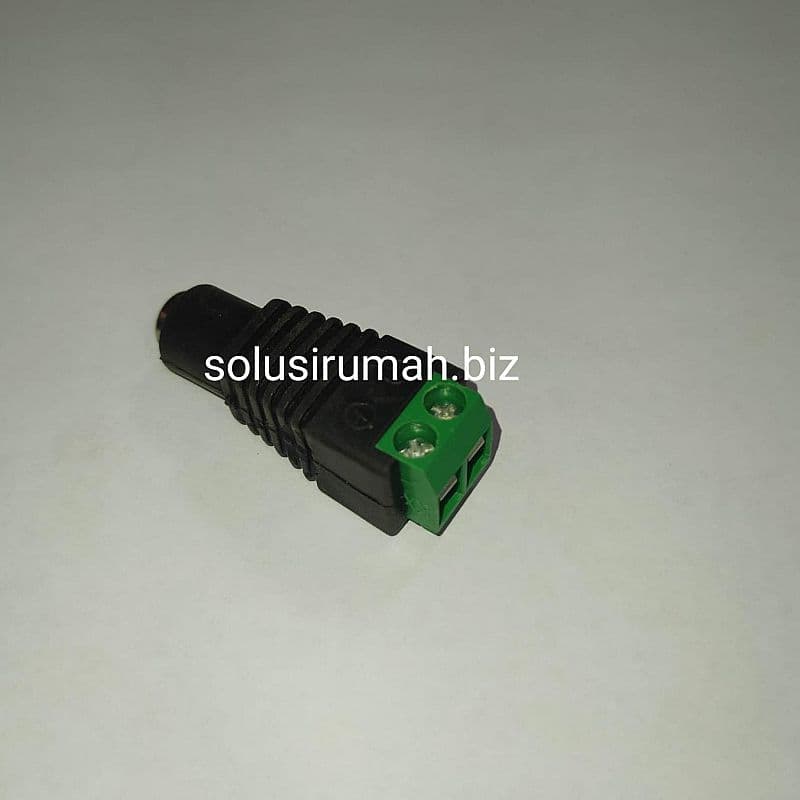 sambungan connector adaptor 12v 12 v ke listrik konektor jack jek fema