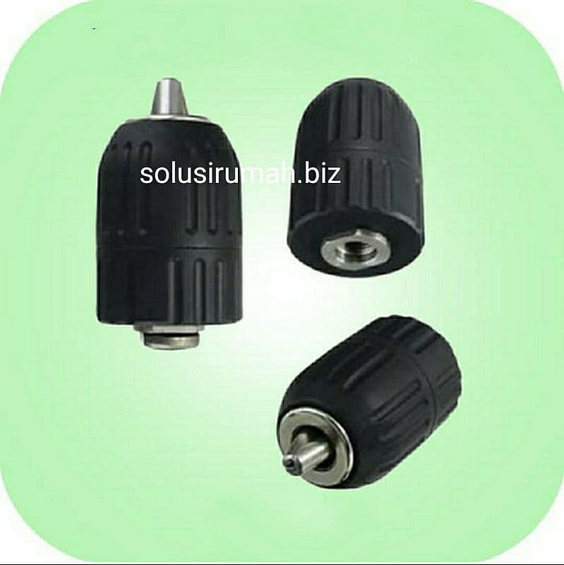 KEYLESS DRILL CHUCK 1pcs KEPALA MESIN BOR 10MM 3/8 3/8" TANPA KUNCI