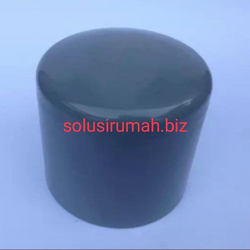 DOP 5 POLOS Aw taiwan tebal CAP TUTUP PIPA FITING PVC PLASTIK 5" 5 in