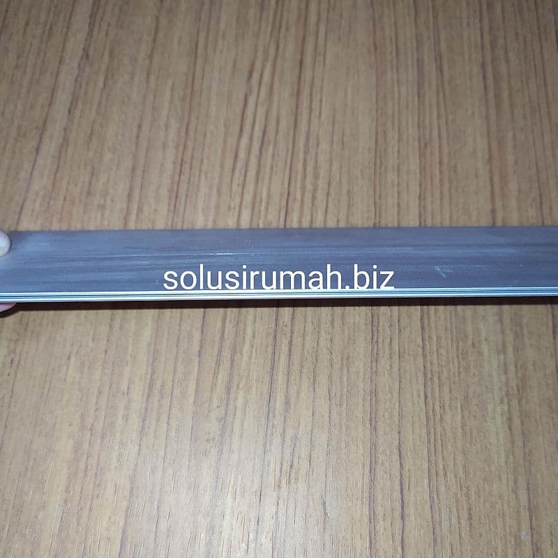 TUTUP KANAL C 4 INCH PERMETER 1M ALUMINIUM SILVER OPEN BACK Ca u