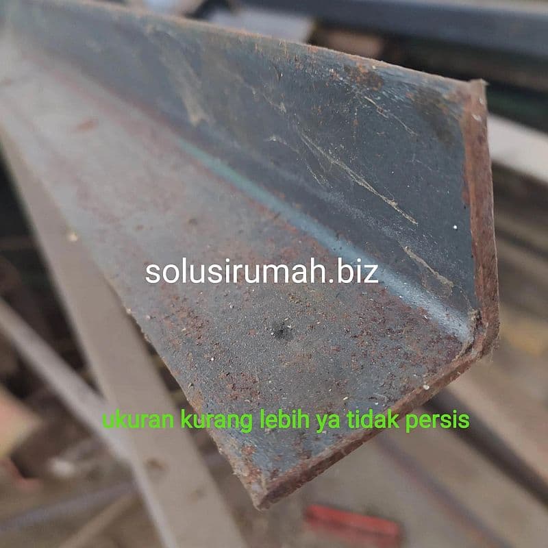 SIKU BESI 60MM 6MM 1M RAK TIANG L PANJANG 1METER 1 M PERMETER