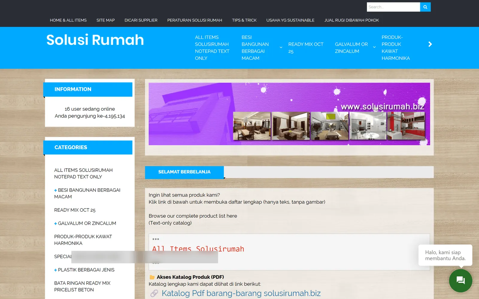 Toko online solusirumah.biz — beranda